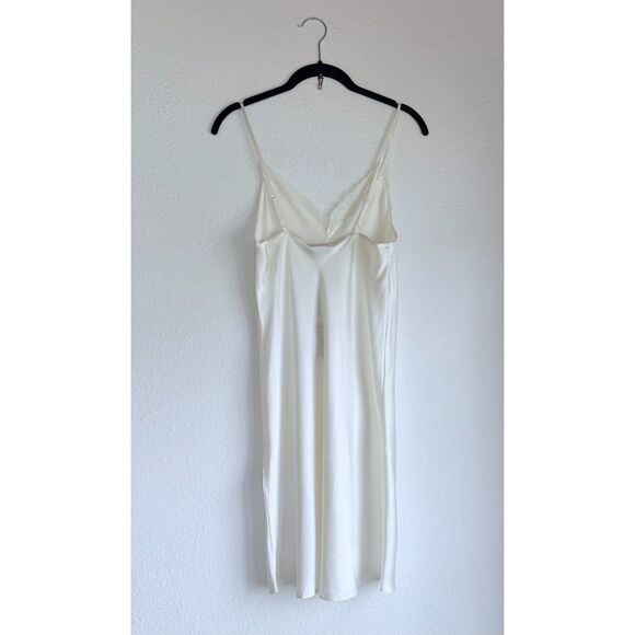 NWT Etam Milky Washable Silk Lace Detail Slip Chemise Nightie in Pearl Size S - Picture 7 of 14